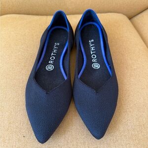 Rothy's Women's Black and Blue Flats